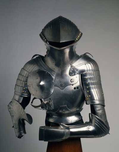 कंपोजिट स्टीकज़ेग, 'जर्मन जोस्ट' के लिए कवच, c.1480-1540 (इस्पात, लोहा, पीतल और चमड़ा) द्वारा Valentin Siebenburger