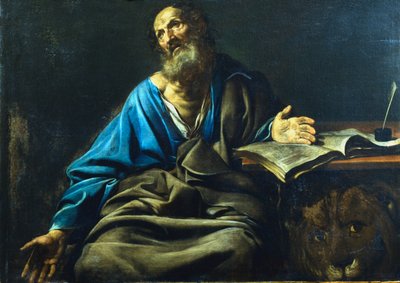 सेंट मार्क द इवेंजेलिस्ट, c1611-1632 द्वारा वैलेंटाइन डे बोलोग्ने