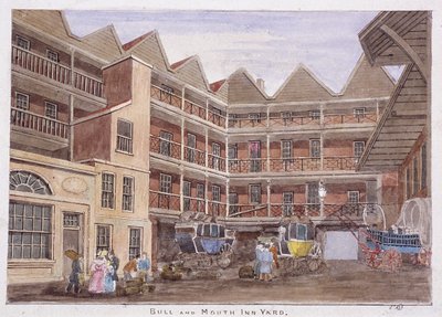 बुल एंड माउथ स्ट्रीट, लंदन, 1806 द्वारा वेलेंटाइन डेविस