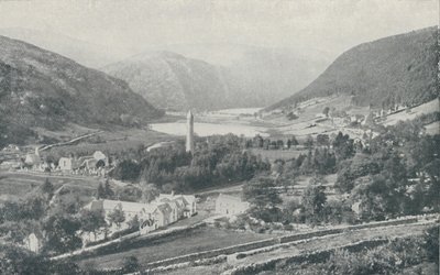 एक आयरिश गांव ग्लेंडालो, 1910 द्वारा वेलेंटाइन एंड संस लिमिटेड