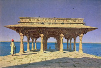 शाम को झील पर द्वारा वासिलि वासिलिविच वीरश्चैगिन