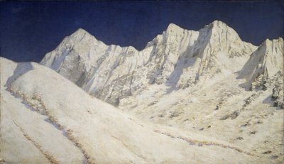 भारत। हिमालय पर हिमपात, 1874-1876 द्वारा वासिलि वासिलिविच वीरश्चैगिन