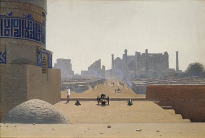 सुबह में समरकंद में मुख्य सड़क, 1869-1870 द्वारा वासिलि वासिलिविच वीरश्चैगिन