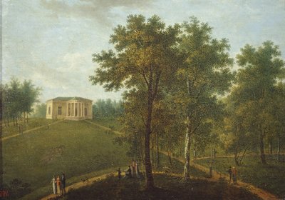 सत्य का मंदिर। कुराकिन एस्टेट नादेज़दीनो के पार्क में देखें, 1790 के अंत में द्वारा वसीली पेट्रोविच प्रिचेतनिकोव