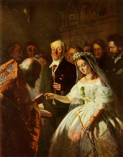 असमान विवाह, 1862, 1965। द्वारा Vasily Pukirev