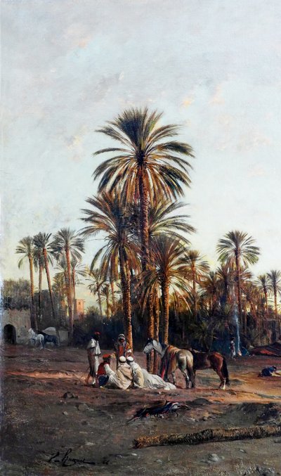 ओएसिस किनारा, विवरण द्वारा विक्टर पियरे हुगेट