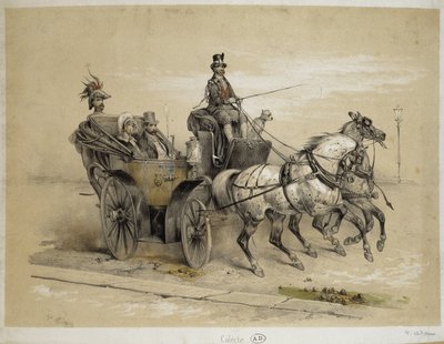 कैलेचे - एडम द्वारा लिथोग्राफी, v.1840 द्वारा विक्टर एडम