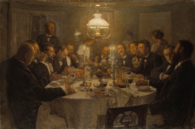 ए आर्टिस्ट्स गैदरिंग, 1903 द्वारा Viggo Johansen