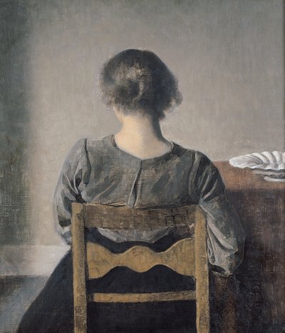 आराम द्वारा Vilhelm Hammershoi
