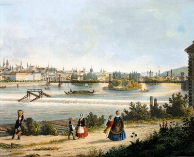 मोलदावा नदी पर प्राग (Vltava), विन्सेंट मोरस्टेड, चेक गणराज्य द्वारा द्वारा विंसेक मोरस्टेड