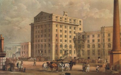 1851 में लामेन स्ट्रीट, स्टेपनी, लंदन में चीनी रिफाइनरी द्वारा विन्सेंट ब्रुक्स