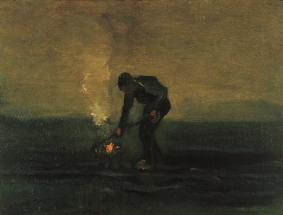 किसान जलती मातम, 1883। द्वारा Vincent van Gogh