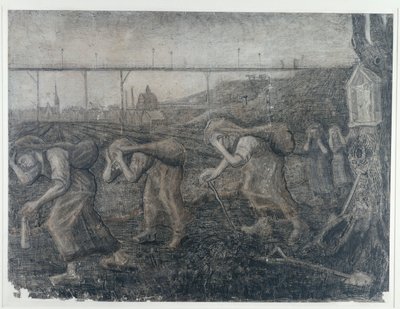 बोझ के वाहक, 1881। द्वारा विन्सेंट वैन गॉग