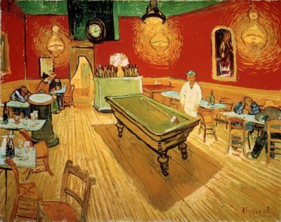 आर्ल्स में प्लेस लैमार्टाइन पर रात का कैफे द्वारा Vincent van Gogh