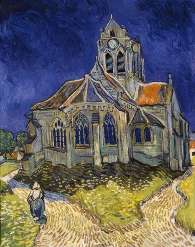 ऑवेरसुर-ओइस में चर्च द्वारा Vincent van Gogh