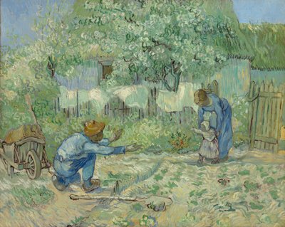 पहला कदम, बाजरा के बाद, 1890। द्वारा Vincent van Gogh