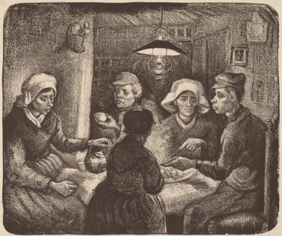 आलू खाने वाले, 1885। द्वारा विन्सेंट वैन गॉग