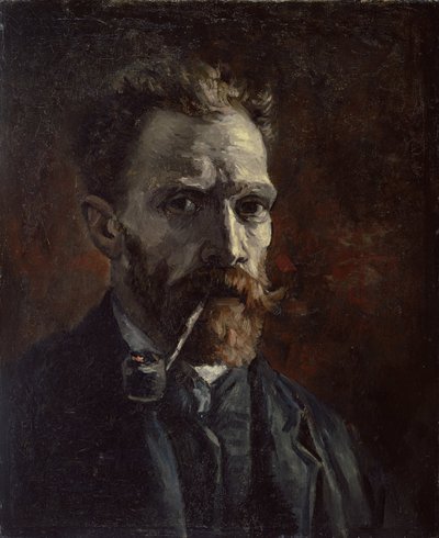 पाइप के साथ स्व-चित्र, 1886 द्वारा Vincent van Gogh