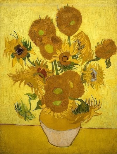 सूरजमुखी। आर्ल्स, जनवरी 1889 द्वारा Vincent van Gogh