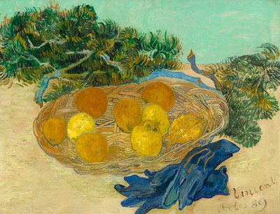 फिर भी ब्लू दस्ताने के साथ संतरे और नींबू का जीवन द्वारा Vincent van Gogh