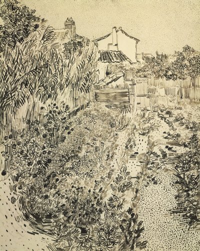द फ्लावर गार्डन, 1888 द्वारा विन्सेंट वैन गॉग