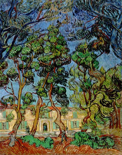 सेंट पॉल अस्पताल के बगीचे में पेड़, 1889 द्वारा Vincent van Gogh