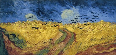 कौवे के साथ व्हीटफील्ड द्वारा Vincent van Gogh