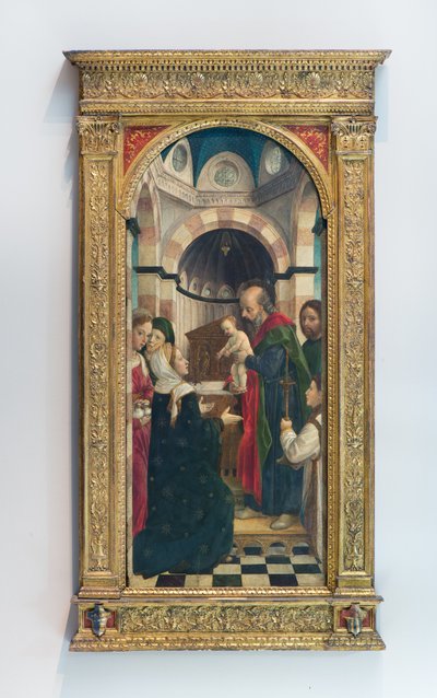 मंदिर में यीशु की प्रस्तुति, c.1470 (पैनल पर तापमान) द्वारा विन्सेन्ज़ो फोप्पा