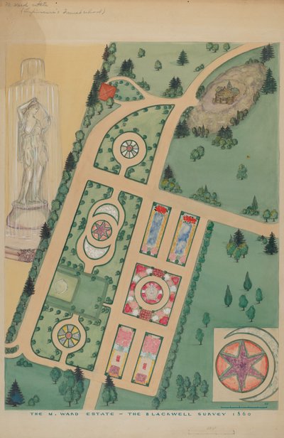 एम वार्ड एस्टेट, सी। 1936. द्वारा वर्जीनिया रिचर्ड्स