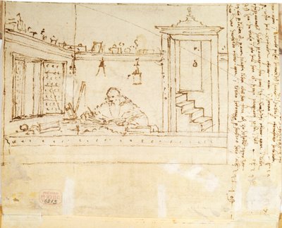 अपने हाथ में एक कलम के साथ एक दार्शनिक, 1502-1505 द्वारा विट्टोर कार्पेस्को