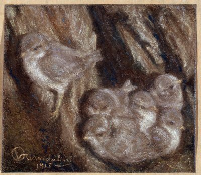 विटोरियो गुंडालिनी द्वारा ला कौवे पेस्टल (1861-1923) द्वारा विटोरियो गुआंडालिनी