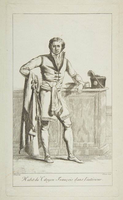 इनसाइड अटायर ऑफ़ द फ्रेंच सिटिजन, 1794। द्वारा विवंत डेनन