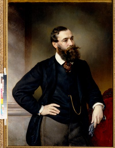 न्यायविद और दार्शनिक बोरिस निकोलायेविच चिचेरिन (त्चिचेरिन) (1828-1904) का चित्र - व्लादिमीर ओसिपोविच शेरवुड (शेरवुड) (1832-1897) द्वारा चित्रकारी, कैनवास पर तेल (117x83 सेमी), 19वीं शताब्दी के अंत में - (न्यायविद और राजनीतिक ... का चित्र द्वारा व्लादिमीर ओस्सिपोविच शेरवुड
