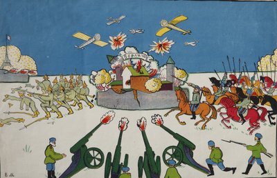 ओह, आप जर्मन! ... पोस्टर, 1914 द्वारा व्लादिमीर मायाकोवस्की