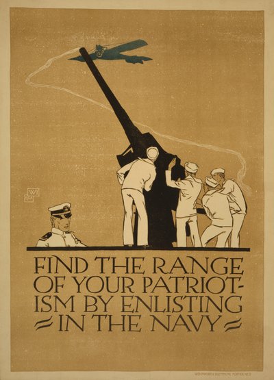 "नौसेना में भर्ती करके अपनी देशभक्ति की सीमा का पता लगाएं", 1918 द्वारा वोजटेक प्रेसिग