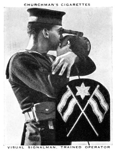 विजुअल सिग्नलमैन, प्रशिक्षित ऑपरेटर, 1937। द्वारा WA और एसी चर्च
