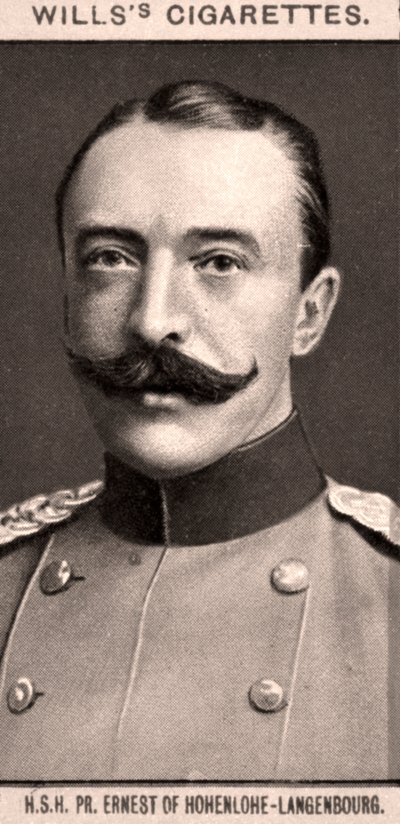 H.S.H, PR. Ernest of Hohenlohe-Langenbourg, 1908. द्वारा WD और HO विल्स
