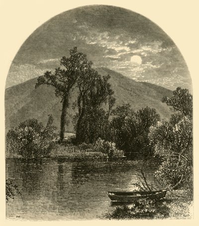 होसैक नदी, उत्तरी एडम्स, 1874। द्वारा डब्ल्यूएच मोर्स