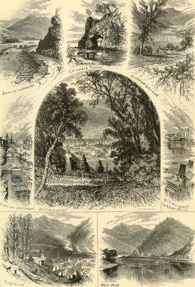 सुशेखना पर दृश्य, 1874। द्वारा डब्ल्यूएच मोर्स