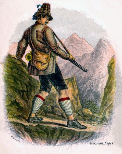 बवेरियन किसान, 1809। द्वारा डब्ल्यू। डिके