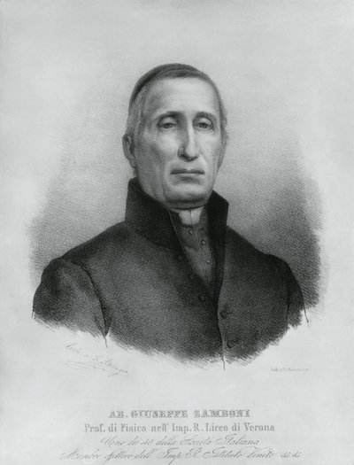 ग्यूसेप ज़ांबोनी (1776-1846) का पोर्ट्रेट, इतालवी कैथोलिक पादरी और भौतिक विज्ञानी द्वारा WG (बाद) थायर