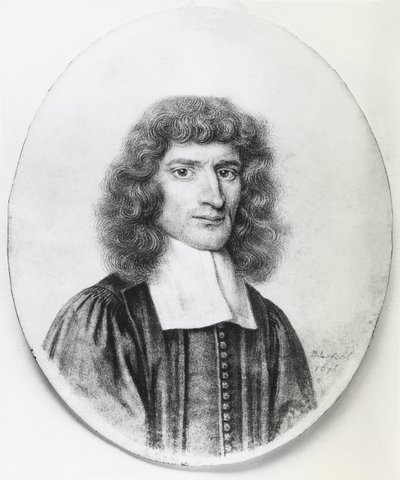 इसहाक बैरो (1630-1677) का पोर्ट्रेट, अंग्रेजी ईसाई धर्मशास्त्री और गणितज्ञ, उत्कीर्णन द्वारा WG (बाद) थायर