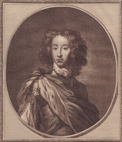 डेनमार्क और नॉर्वे के विलियम का पोर्ट्रेट, ग्लूसेस्टर के ड्यूक (1689-1700), जॉन गोल्डर द्वारा तांबे की नक्काशी (1729-1795) जी नेलर द्वारा पेंटिंग से, 20x17 सेमी, इंग्लैंड के इतिहास से पॉल डी रैपिन द्वारा, हैरिसन संस्करण, लंदन, 22 जनवरी द्वारा WG (बाद) थायर