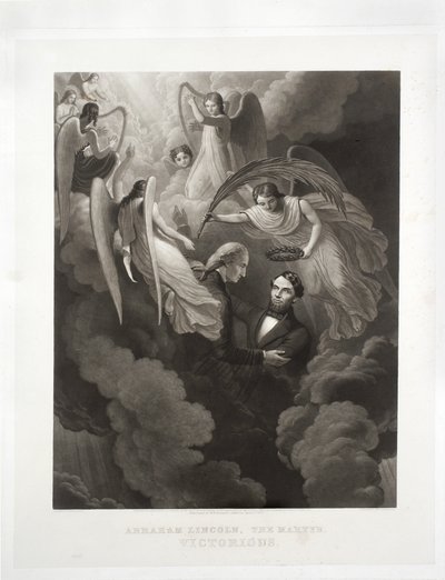 अब्राहम लिंकन, द मार्टियर, विक्टरियस, जॉन सार्तिन (1808-97) द्वारा उत्कीर्ण, c.1866 द्वारा डब्ल्यूएच हरमनस