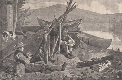 एडिरोंडैक्स हार्पर वीकली, वॉल्यूम में कैम्पिंग आउट। XVIII, 7 नवंबर, 1874। द्वारा डब्ल्यूएच लेगार्ड