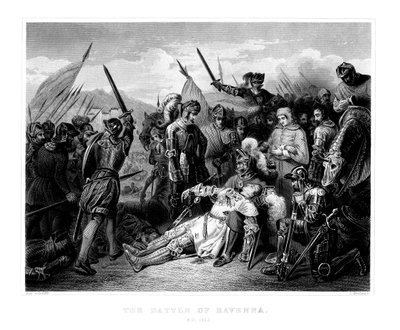 रावेना की लड़ाई, 11 अप्रैल 1512, 1875 द्वारा डब्ल्यू। हुलैंड