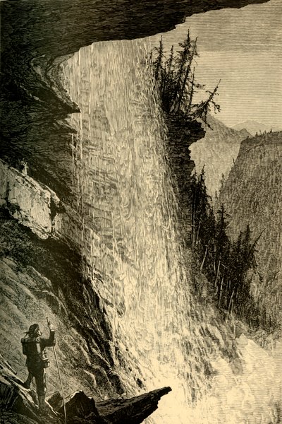 कैट्सकिल फॉल्स के तहत, 1874। द्वारा डब्ल्यूजे लिंटन