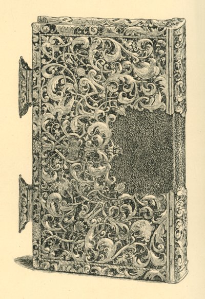 सिल्वर गिल्ट बुक कवर, 1881। द्वारा डब्ल्यू जोन्स