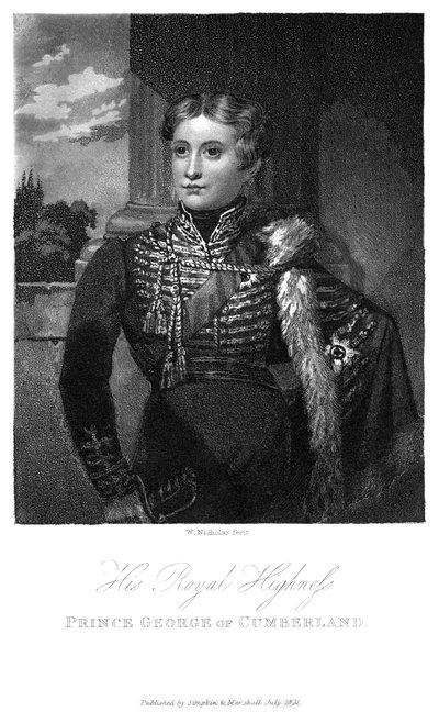 कंबरलैंड के राजकुमार जॉर्ज, 1831 द्वारा डब्ल्यू निकोलस