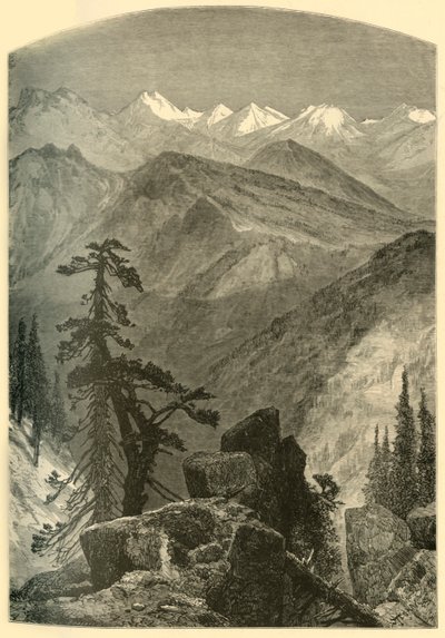 सिएरास का शिखर, 1874। द्वारा डब्ल्यू रॉबर्ट्स